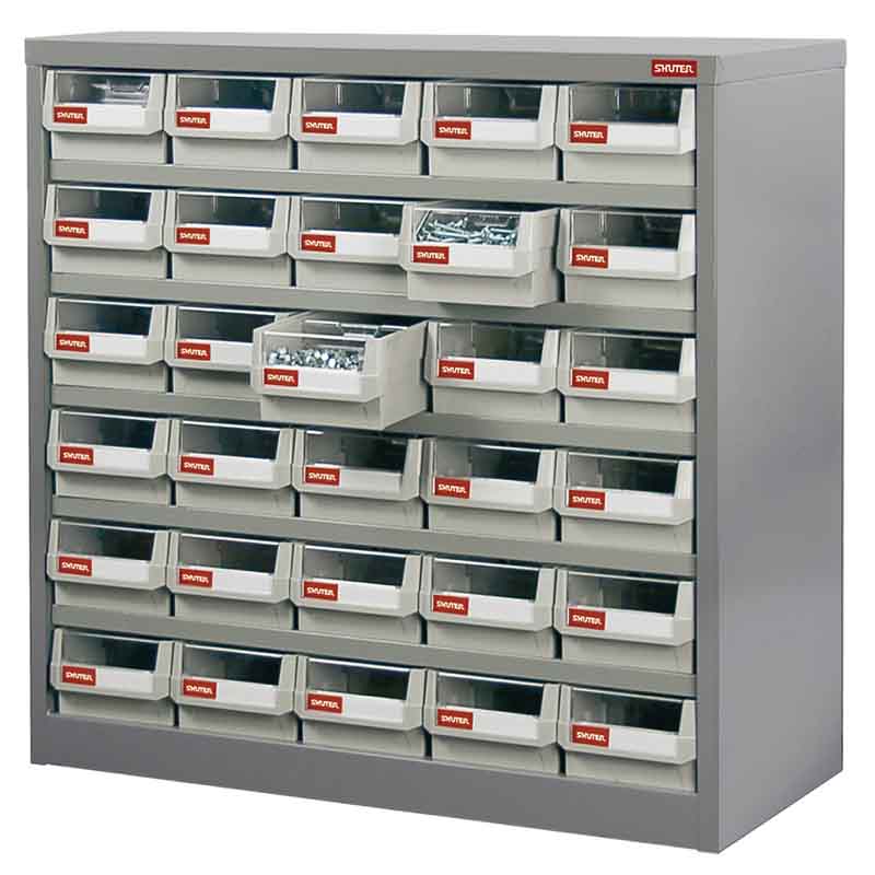 ABS樹脂の引出しが便利なスチール製収納棚HD-530